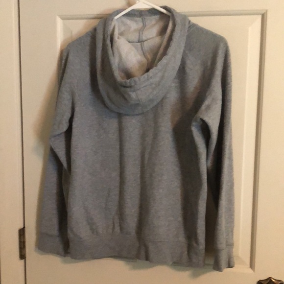 Reebok Cowl Neck Gray Sweatshirt - Picture 2 of 3